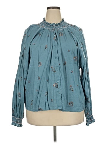 a.n.a. A New Approach Long Sleeve Blouse (view 1)