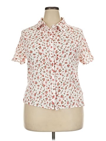 Allegra K Short Sleeve Blouse (view 1)