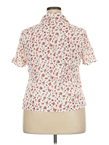 Allegra K Short Sleeve Blouse (view 2)