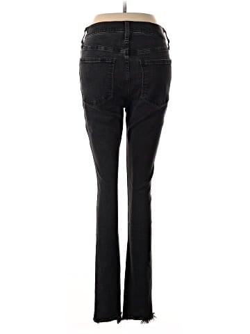 Madewell 10" High-Rise Skinny Jeans in Berkeley Black: Button-Through Edition (view 2)