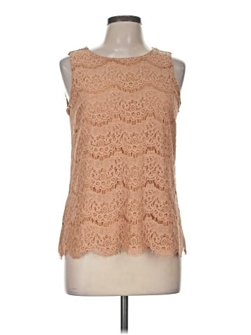 Rose + Olive Sleeveless Blouse (view 1)