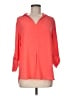 Mossimo 100% Polyester Orange 3/4 Sleeve Blouse Size M - photo 1