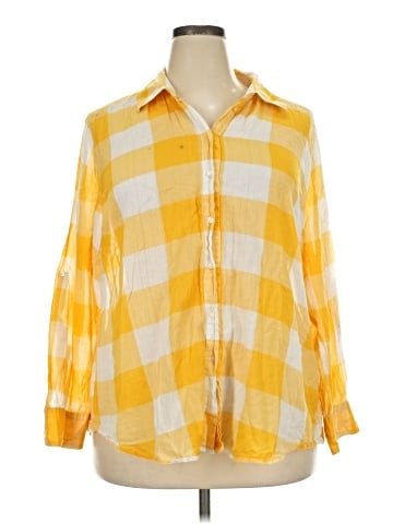 Lane Bryant Long Sleeve Button-Down Shirt (view 1)