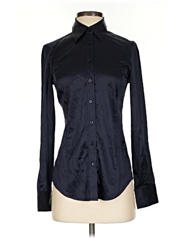 Armani Exchange Long Sleeve Silk Top (view 1)
