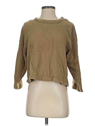 Madewell Shoulder-Button Elbow-Patch Top (view 1)