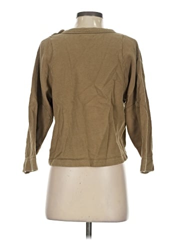 Madewell Shoulder-Button Elbow-Patch Top (view 2)