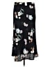 Gap 100% Rayon Floral Black Casual Skirt Size M - photo 2