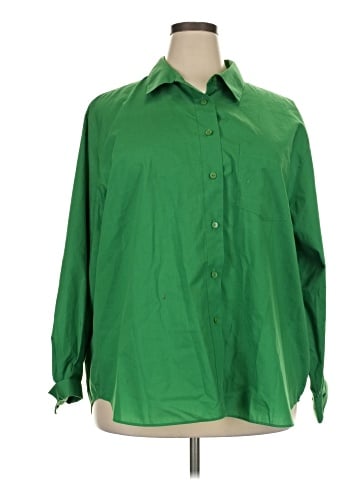 Foxcroft 3/4 Sleeve Button-Down Shirt (view 1)