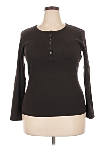 Universal Standard Long Sleeve Henley (view 1)