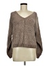 Pink Rose Brown Pullover Sweater Size M - photo 1