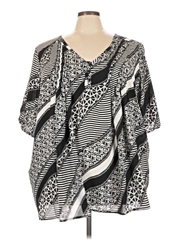 Roaman's Short Sleeve Blouse (view 1)