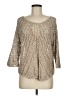 Eileen Fisher Metallic Tan Pullover Sweater Size M - photo 1