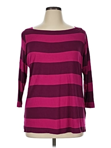 Liz Claiborne 3/4 Sleeve T-Shirt (view 1)
