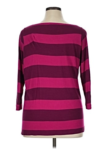 Liz Claiborne 3/4 Sleeve T-Shirt (view 2)