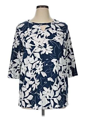 Ulla Popken 3/4 Sleeve T-Shirt (view 1)