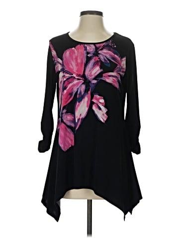 Joan Vass 3/4 Sleeve Blouse (view 1)