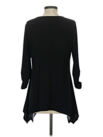 Joan Vass 3/4 Sleeve Blouse (view 2)