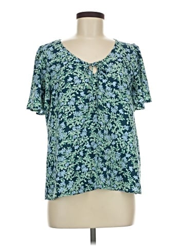 LC Lauren Conrad Short Sleeve Blouse (view 1)