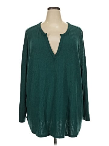 Lane Bryant Long Sleeve Blouse (view 1)