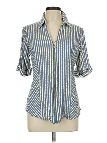 Anne Klein 3/4 Sleeve Button-Down Shirt (view 1)