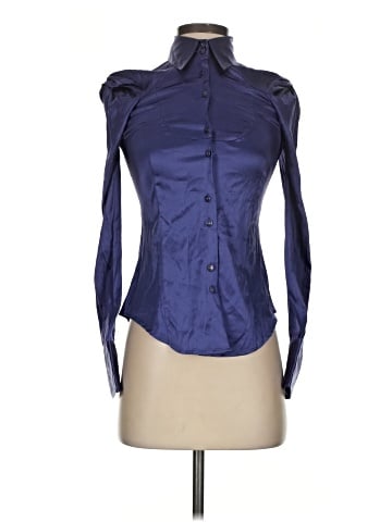 Armani Exchange Long Sleeve Silk Top (view 1)