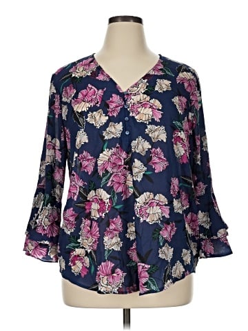 Liz Claiborne 3/4 Sleeve Blouse (view 1)