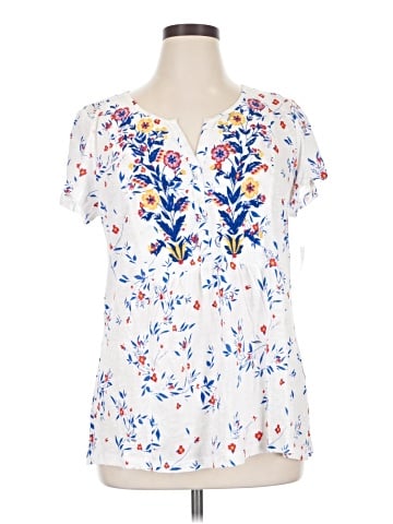 Style&Co Short Sleeve Blouse (view 1)