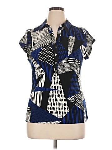 Alfani Short Sleeve Blouse (view 1)