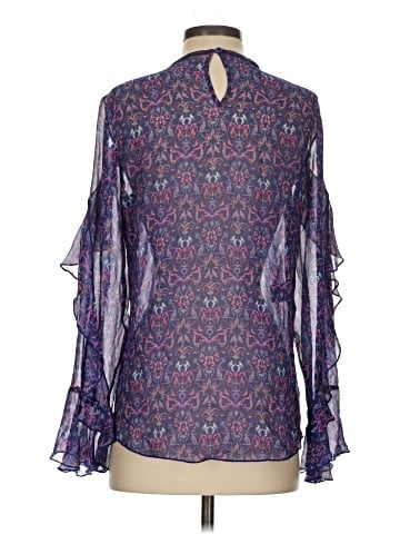 Carlisle Long Sleeve Silk Top (view 2)