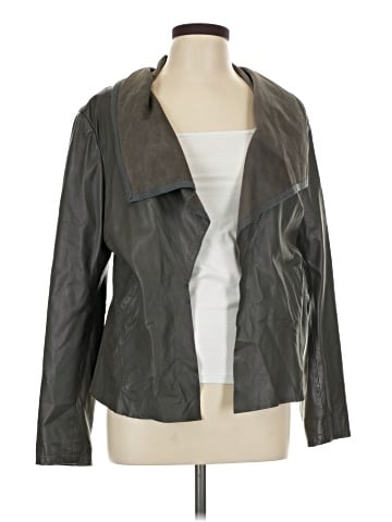 DKNY Jeans Leather Jacket (view 1)