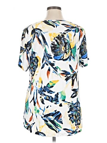 JM Collection Short Sleeve Blouse (view 2)