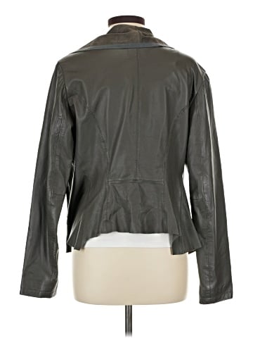 DKNY Jeans Leather Jacket (view 2)