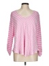 Ruby Rd. Pink Long Sleeve Top Size L - photo 1