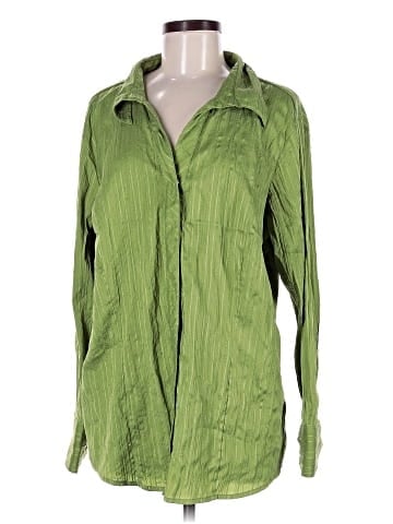 Ashley Stewart Long Sleeve Button-Down Shirt (view 1)