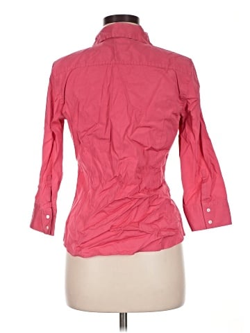 Express Design Studio 3/4 Sleeve Button-Down Shirt (view 2)