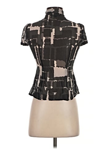Express Design Studio Short Sleeve Silk Top (view 2)