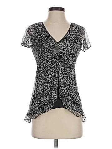 Nine West Short Sleeve Silk Top (view 1)
