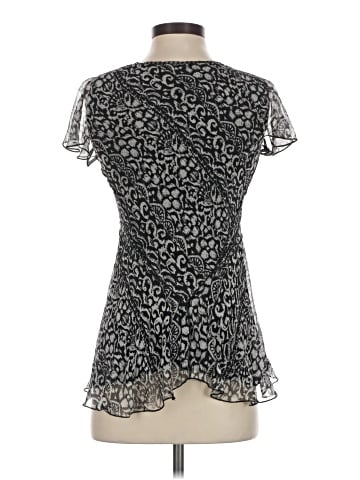 Nine West Short Sleeve Silk Top (view 2)