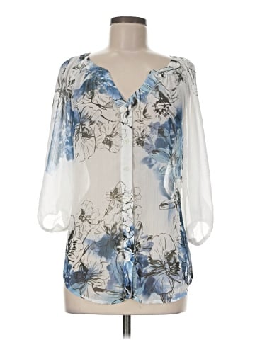 AB Studio 3/4 Sleeve Blouse (view 1)