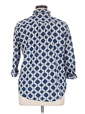 St. John's Bay 3/4 Sleeve Button-Down Shirt (view 2)