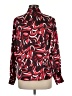 Notations 100% Polyester Print Red Long Sleeve Blouse Size M - photo 2