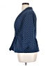 Elle 100% Polyester Polka Dots Blue Blazer Size XL - photo 5