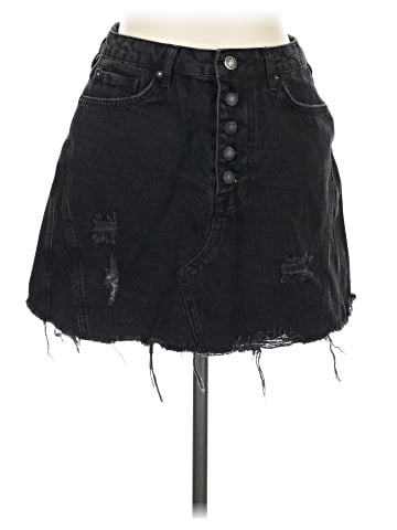 We the Free Denim Skirt (view 1)