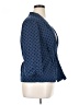 Elle 100% Polyester Polka Dots Blue Blazer Size XL - photo 4