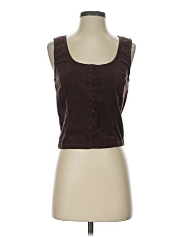 Madewell Corduroy Sleeveless Crop Top (view 1)
