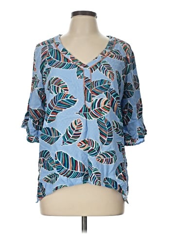 Democracy 3/4 Sleeve Blouse (view 1)