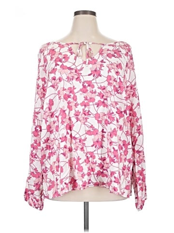 a.n.a. A New Approach Long Sleeve Blouse (view 1)