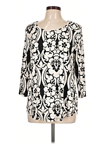 JM Collection 3/4 Sleeve Blouse (view 1)