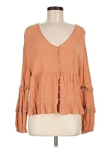 American Eagle Outfitters 3/4 Sleeve Blouse (view 1)