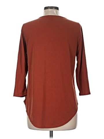 Green Envelope 3/4 Sleeve Top (view 2)